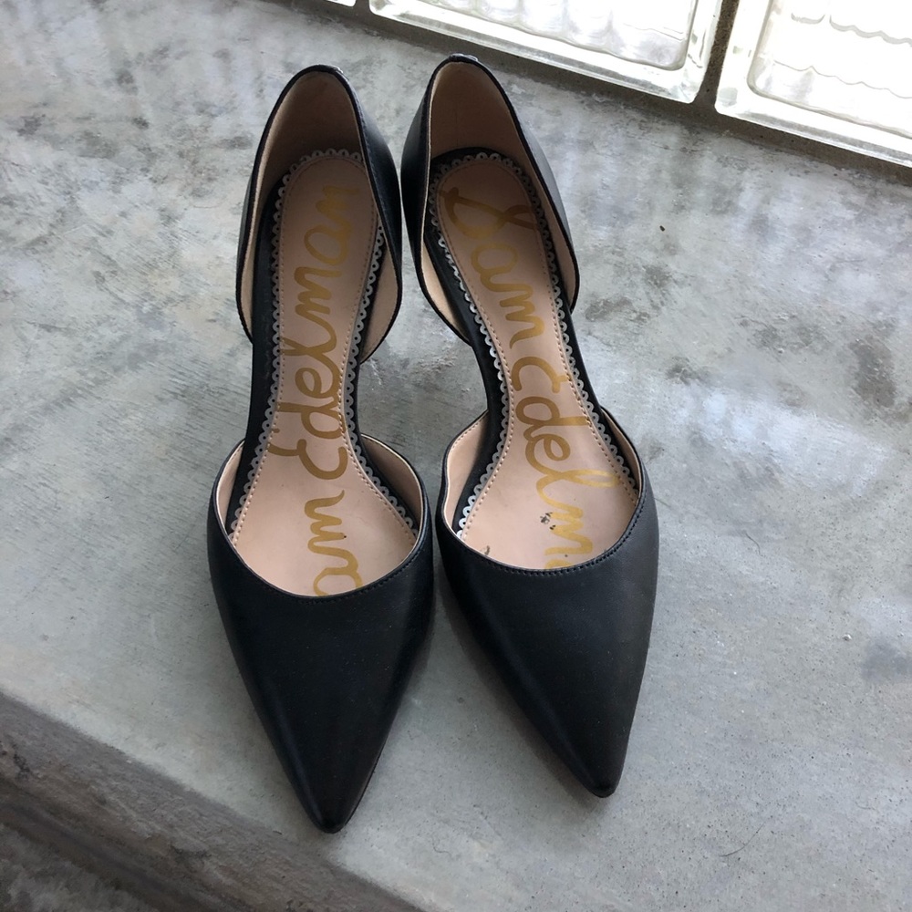 Black leather Jaina d’orsay Sam Edelman Pumps